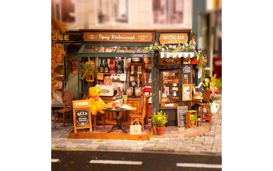 Miniature House Tipsy Restaurant Model Kit