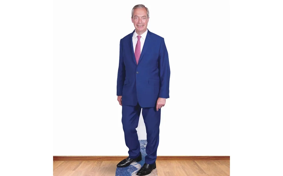 Nigel Farage Pink Tie Cardboard Cutout