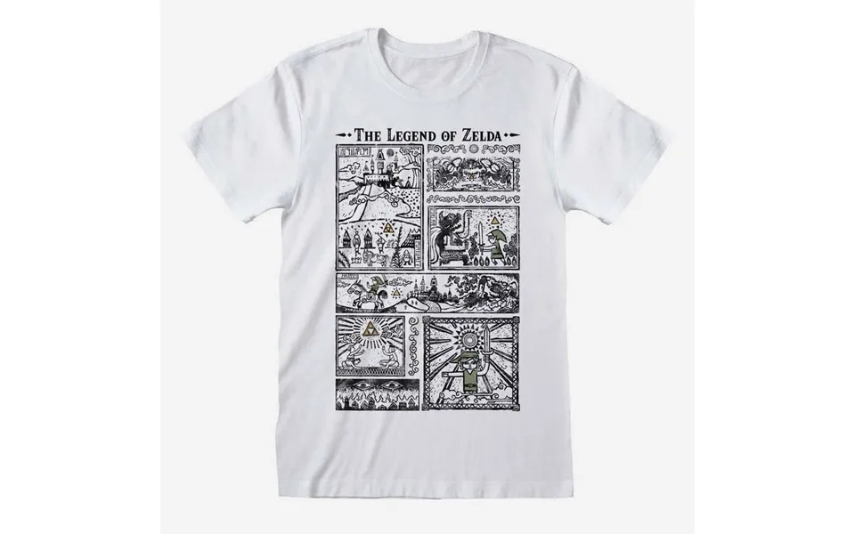 Nintendo Legend Of Zelda Drawings T-shirt Large Out Stock
