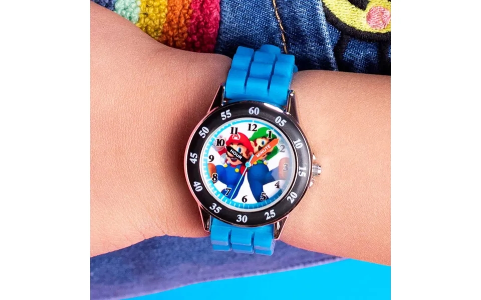 Nintendo Mario Blue Time Teacher Watch