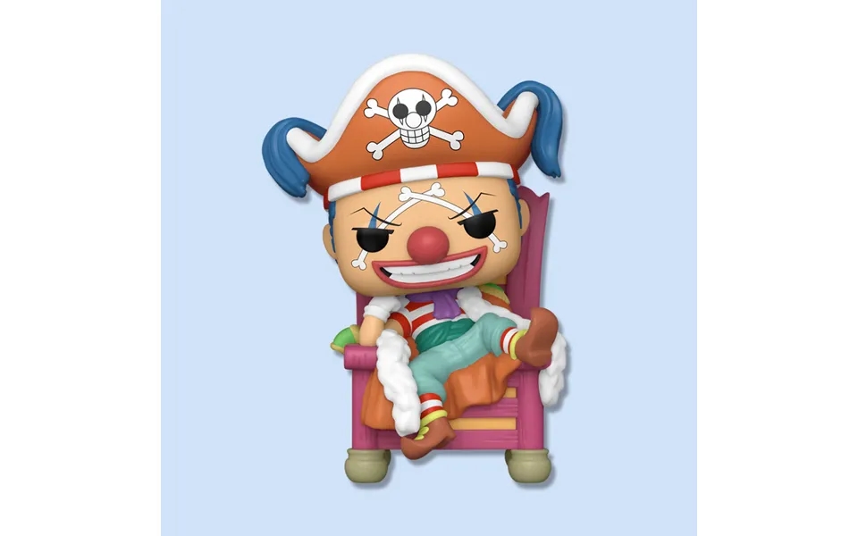 One Piece Buggy On Chair Deluxe Funko Pop Vinyl Figure