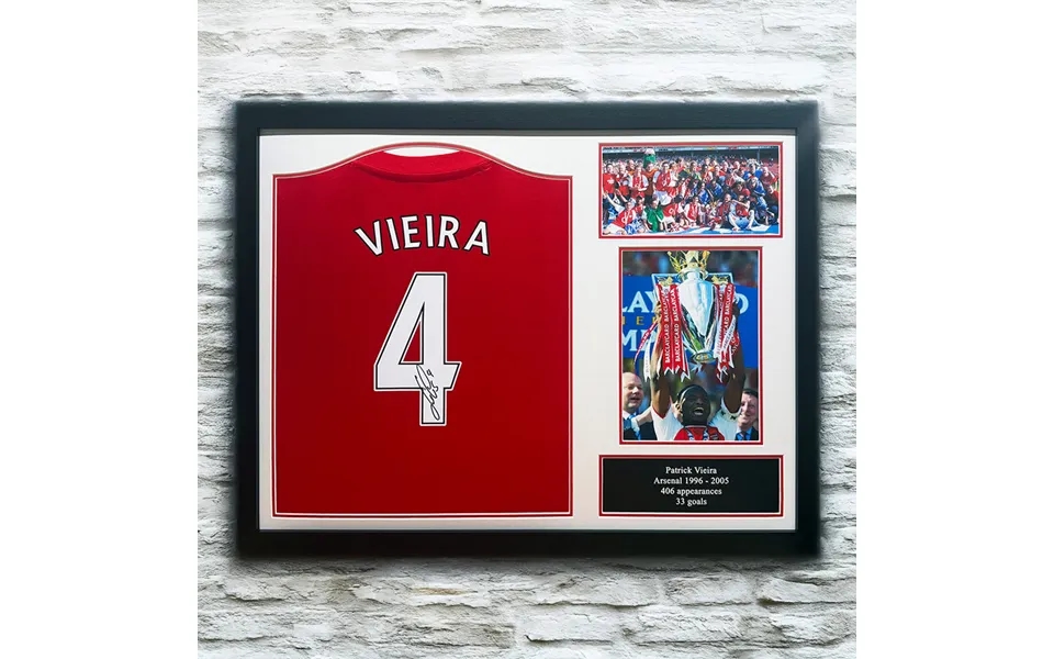 Patrick Vieira Signed Arsenal Shirt - Framed