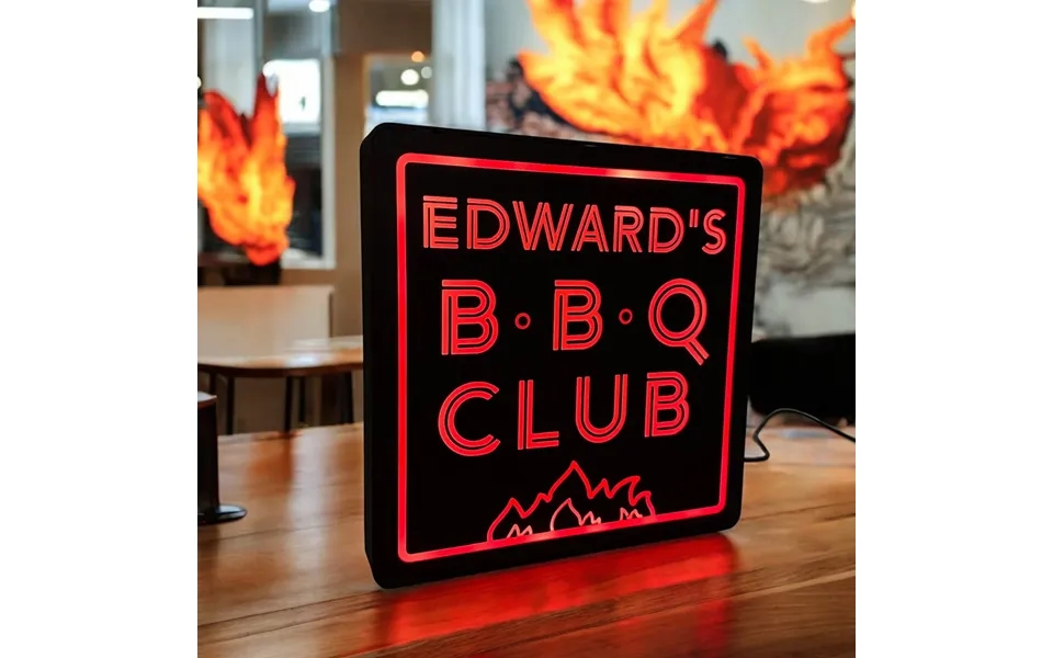 Personalised Bbq Led Lightbox