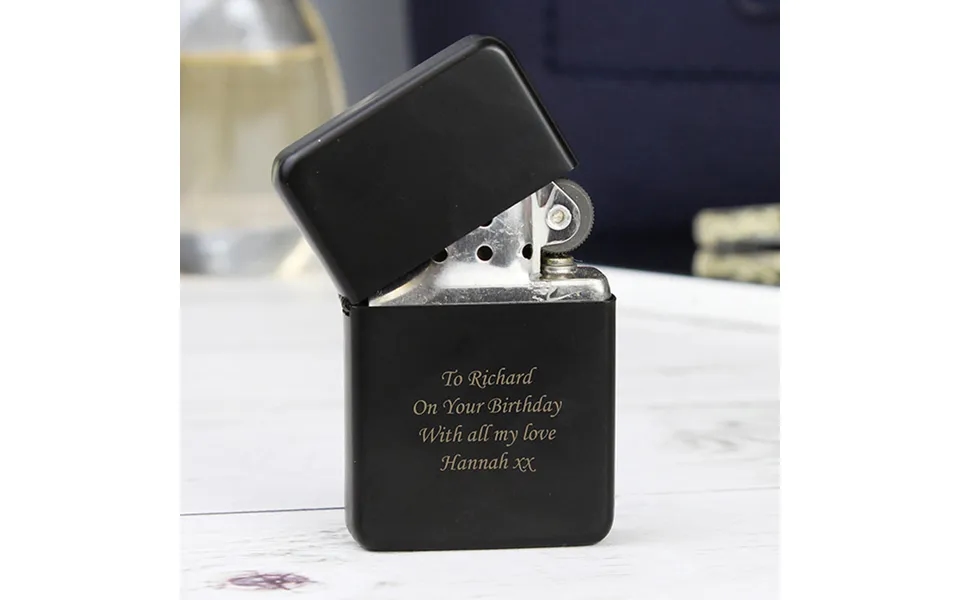Personalised Black Lighter