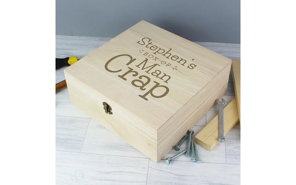 Personalised Box Of Man Crap Keepsake