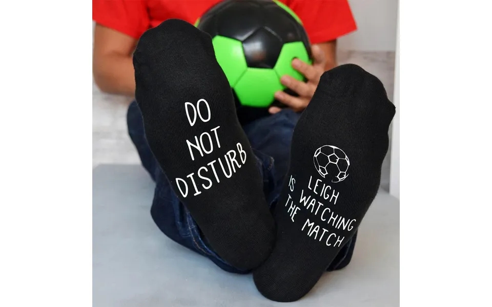 Personalised Do Not Disturb’ Football Socks