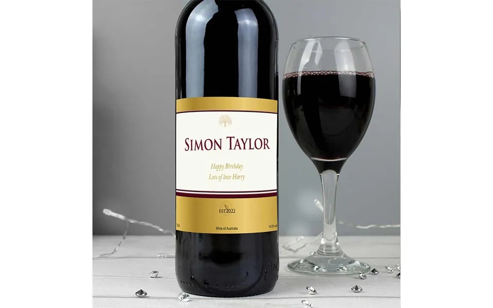 Personalised Gold Label Red Wine