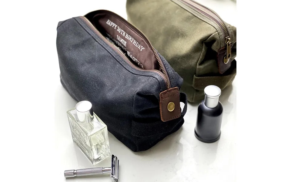 Personalised Hidden Message Men’s Wash Bag