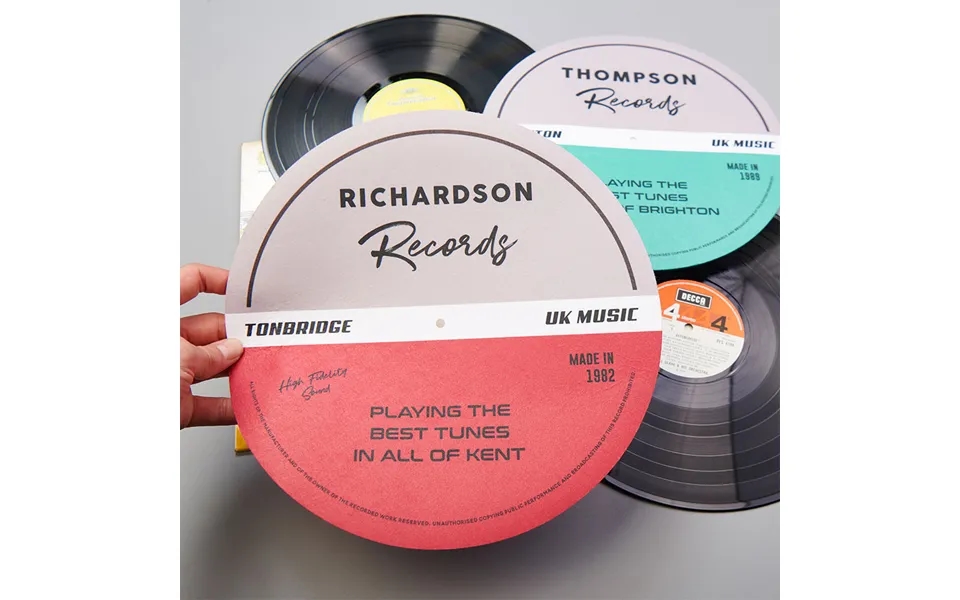 Personalised Individual Vinyl Record Slip Mat