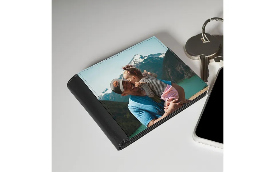 Personalised Men's Face Photo Wallet - Black