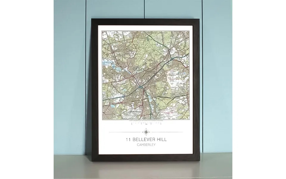 Personalised My Home Is Here Wall Map