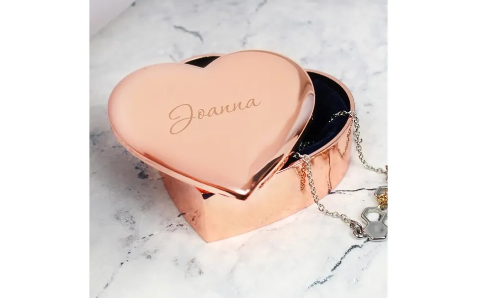 Personalised Name Trinket Box Rose Gold