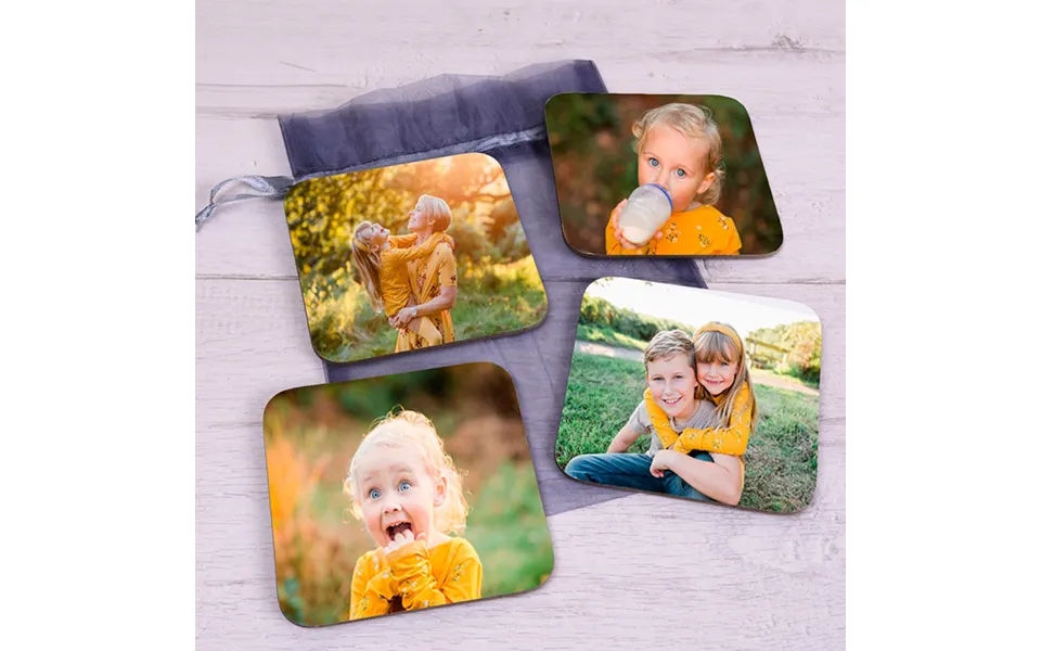 Personalised Photo Coaster Set Of 4