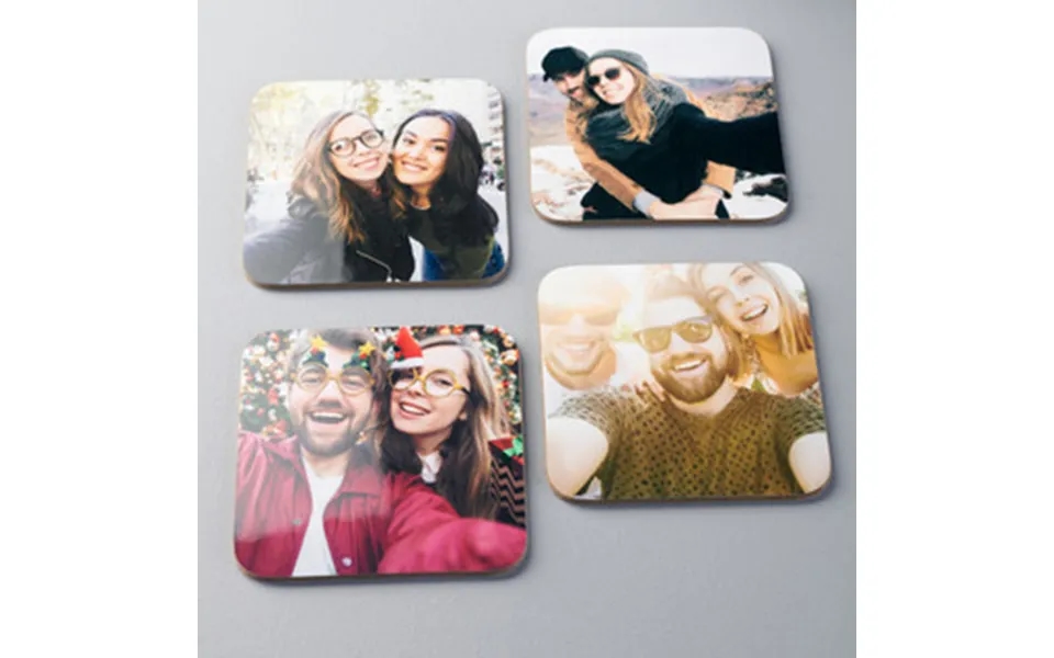 Personalised Photo Coasters Set Of 4
