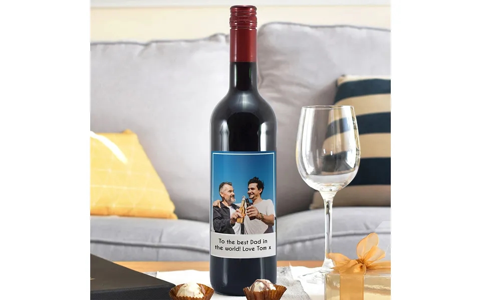 Personalised Photo Upload Red Wine
