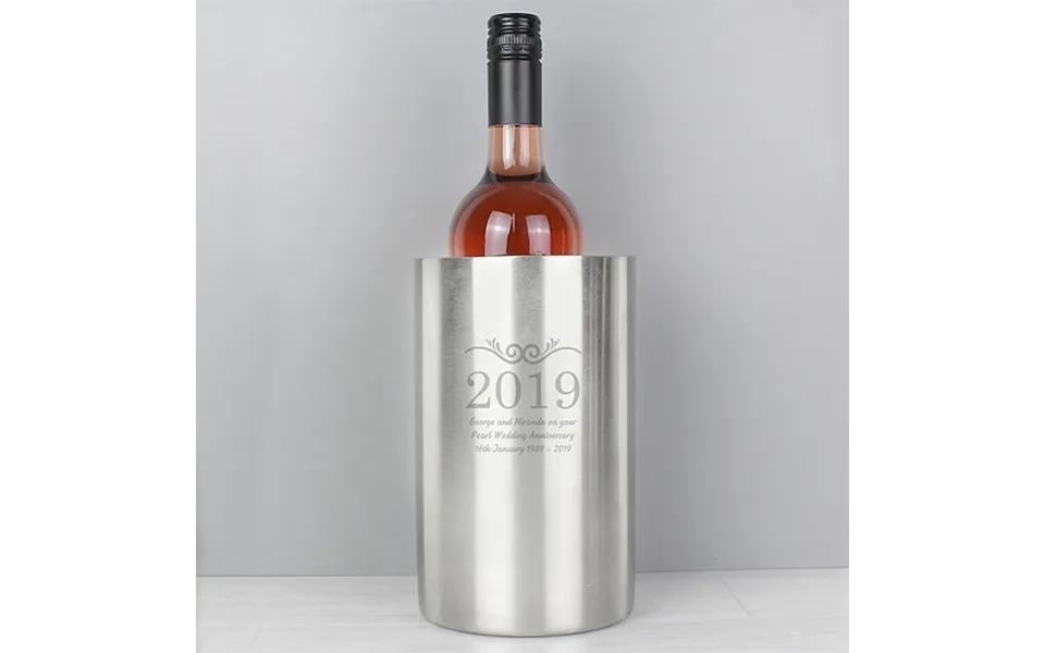 Personalised Stainless Steel Celebration Wine Cooler