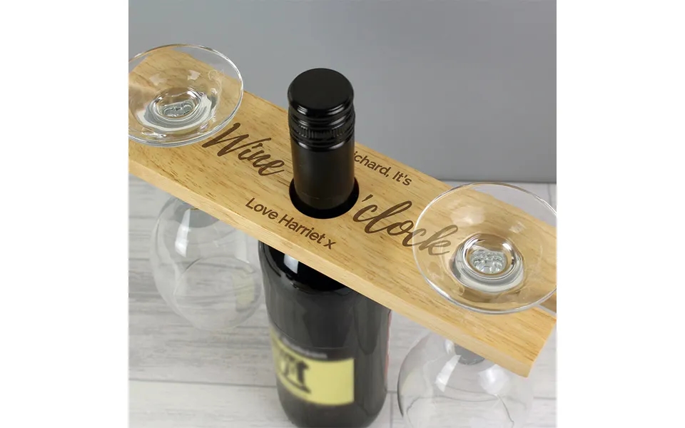 Personalised Wine O'clock’ Bottle Butler