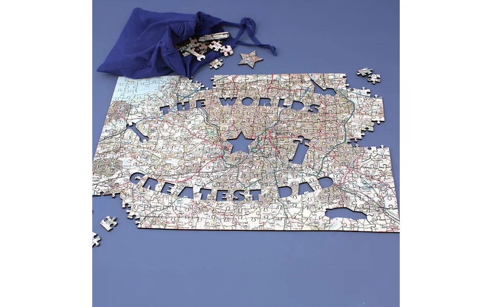 Personalised World's Greatest Dad Map Jigsaw