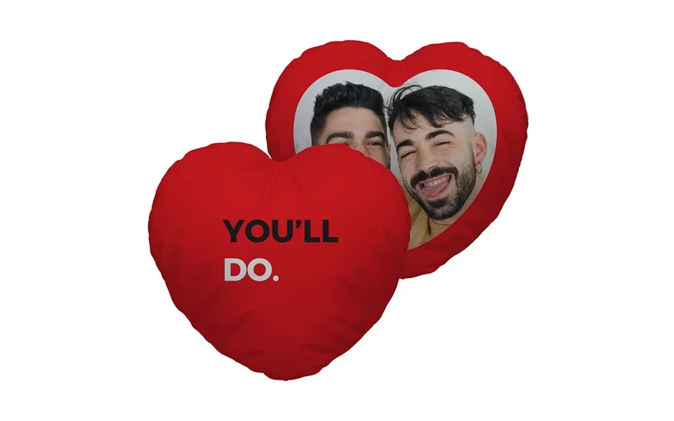 Personalised You'll Do Heart Cushion
