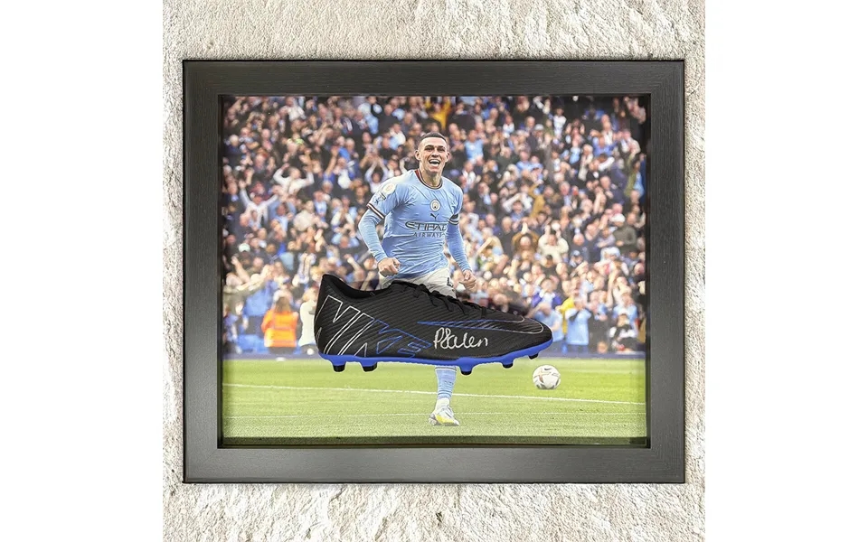 Phil Foden Signed Boot - Framed