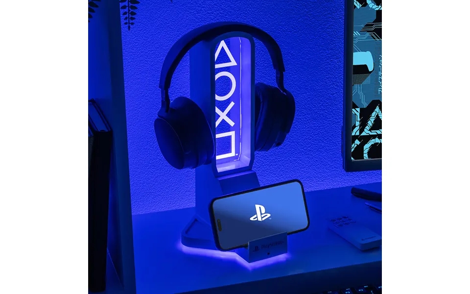 Playstation Headphone Desk Stand With Light