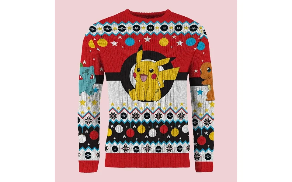 Pokémon Pikachu And Squirtle Christmas Jumper Large
