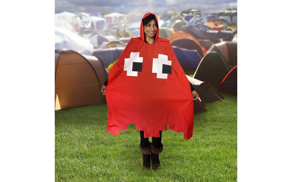 Retro Arcade Poncho Blue