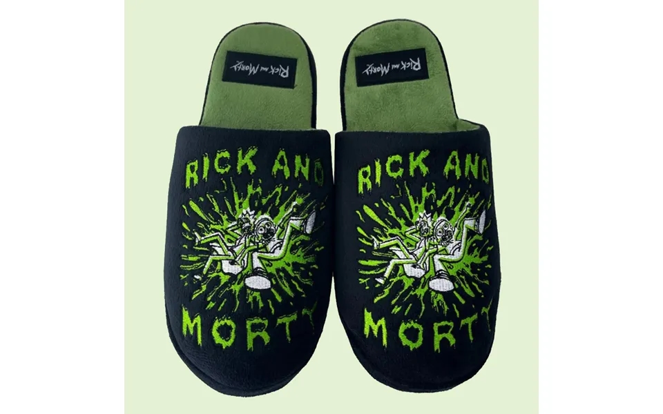 Rick And Morty Splat Mens Mule Slippers Uk 8-10