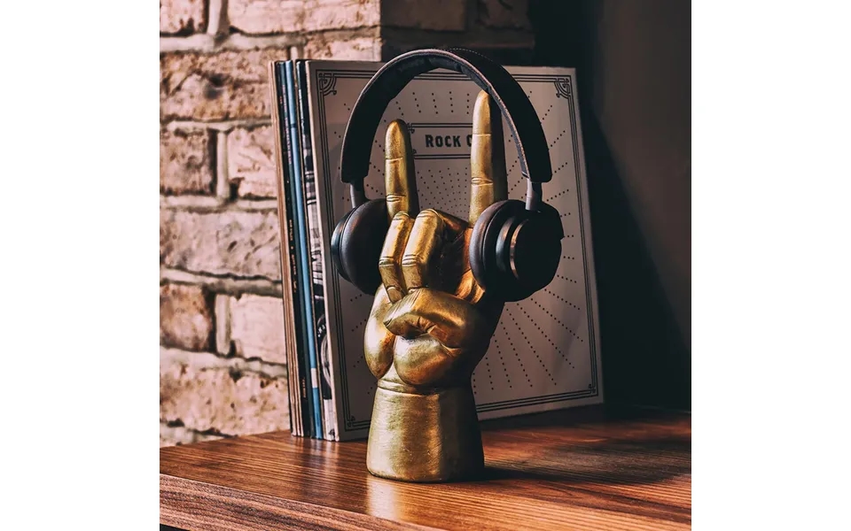 Rock On Gold Headphones Stand - Large