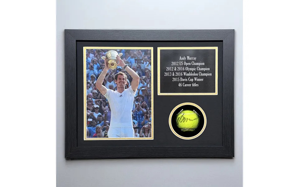 Sir Andy Murray Signed Tennis Ball - Framed