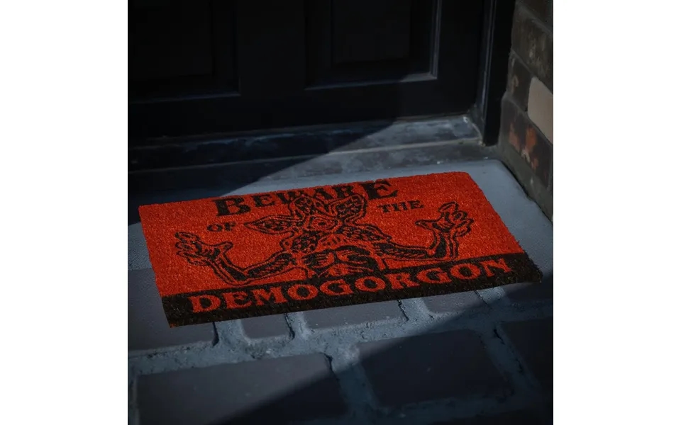 Stranger Things Beware Demogorgon Doormat