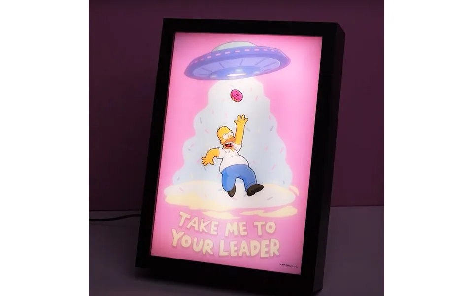 The Simpsons Homer Led Framed Print