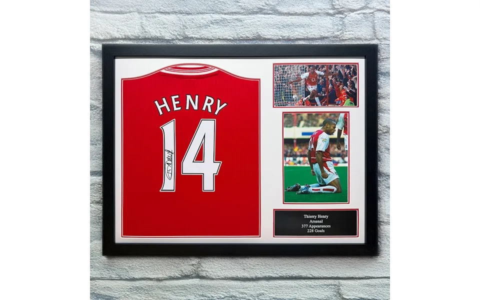 Thierry Henry Signed Arsenal Shirt - Framed