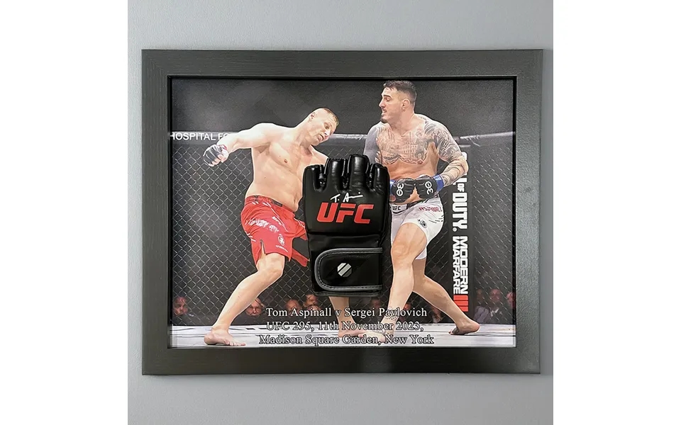 Tom Aspinall Signed Ufc Glove - Framed