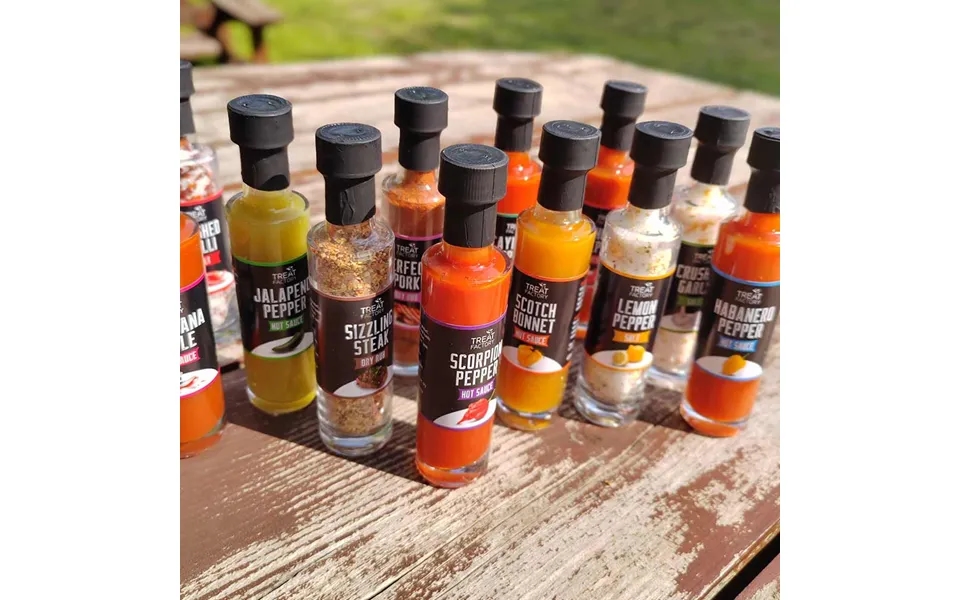Treat Factory Hot Sauces And Rubs Set Of 12