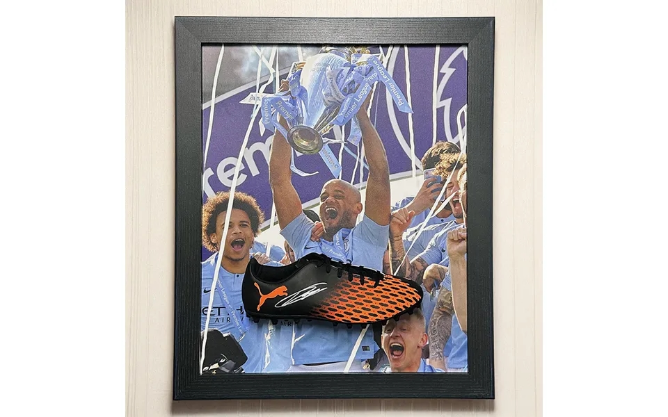 Vincent Kompany Signed Boot - Framed