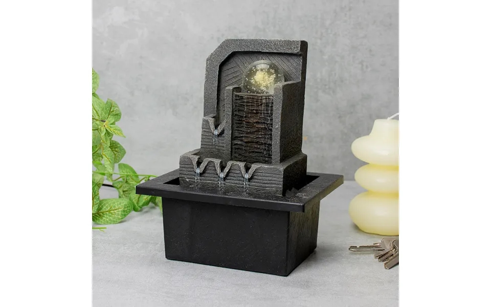 Wellbeing Aztec Indoor Illuminated Water Fountain