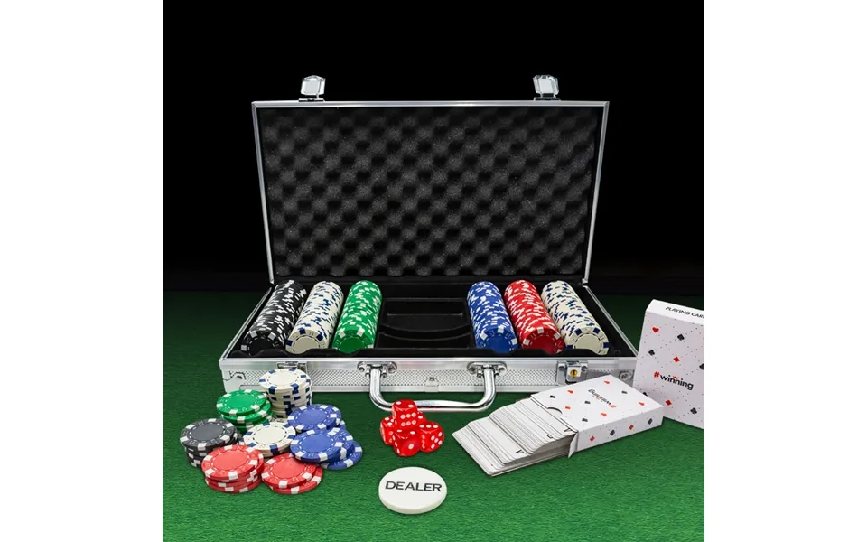 Winning 300 Piece Poker Set Including Chips
