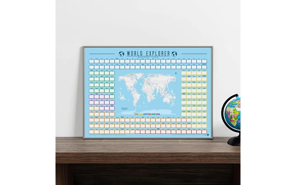 World Explorer Scratch Poster
