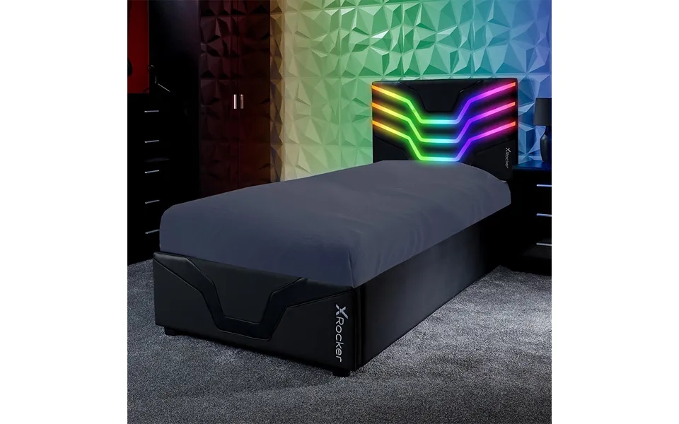 X Rocker Cosmos Rgb Gaming Bed-in-a-box With Led Lights - Single