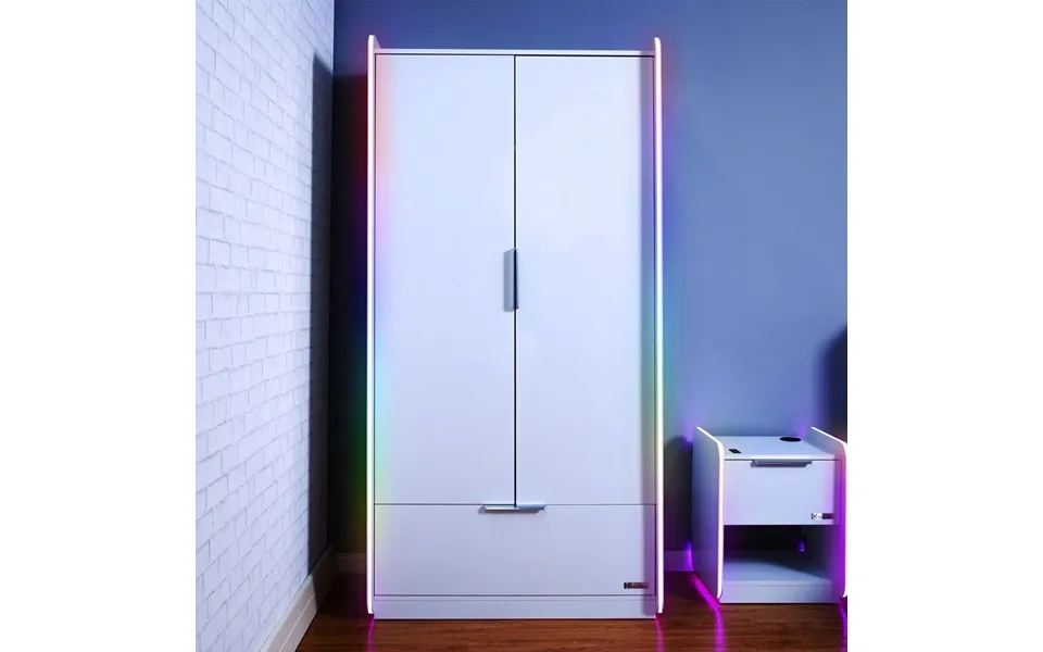 X Rocker Electra Rgb Wardrobe White