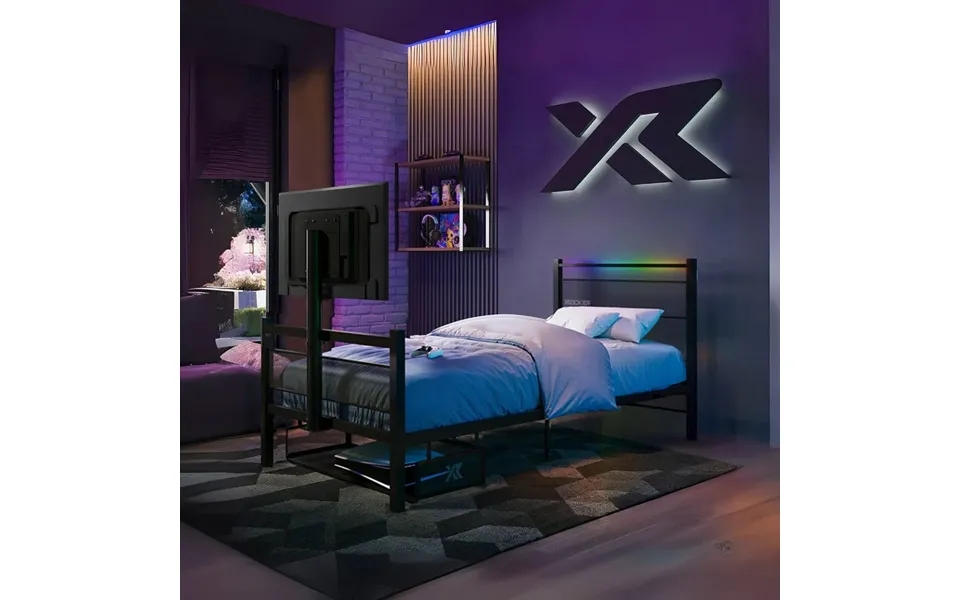 Xr Basecamp Led Gaming Tv Single Bed White