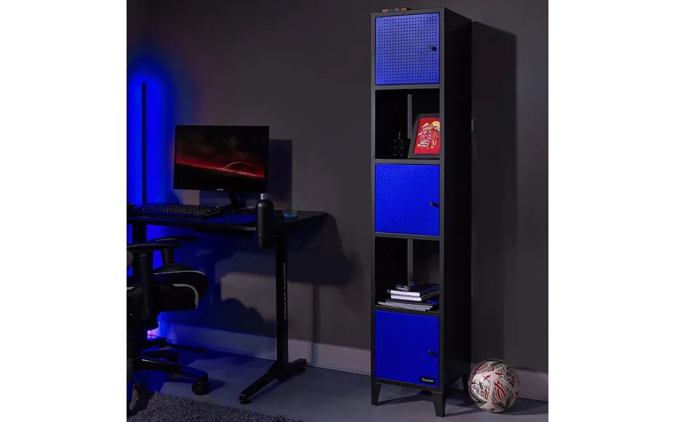 Xr Mesh-tek Tall 5 Cube Storage Unit Blue And Black