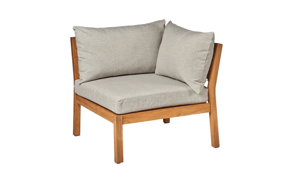 1898 Stockaryd Sofa Module Corner Section Teak Light Grey