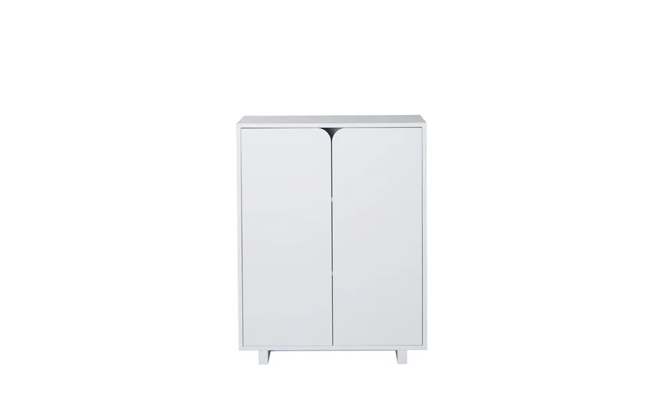1898 Vidja Cabinet White Lack. Low. Coated Doors