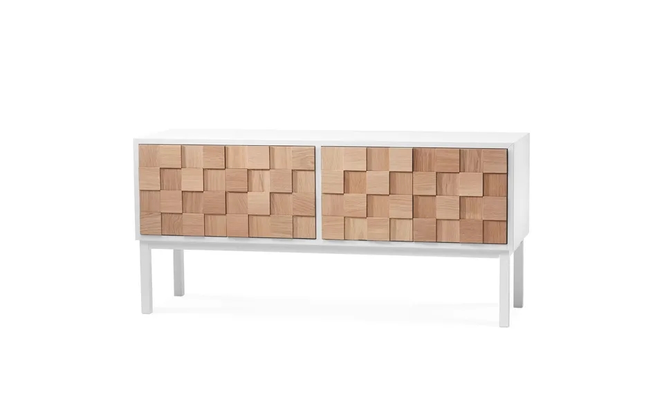 A2 Collect 2016 Media Bench With Leg White Oiled Oak-white