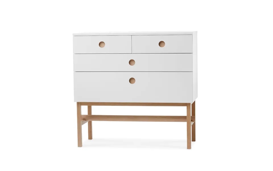 A2 Keep Dresser White - White Oiled Oak Legs