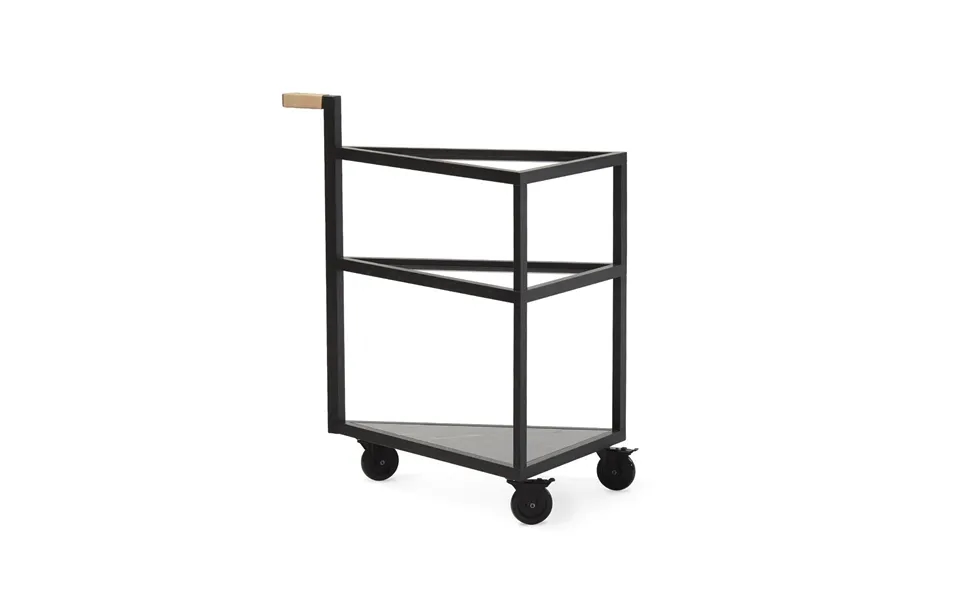 A2 Move Serving Trolley Black Stained Oak - Big