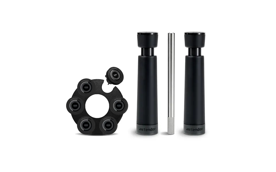 Airtender Wine Lovers Aerator And Vacuum Stopper Gift Set 9 Parts