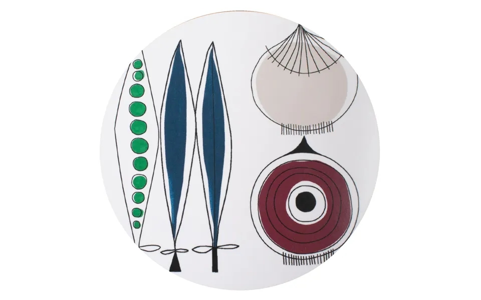 Almedahls Picknick Trivet Onion Ø21 Cm Blue-multi